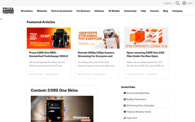 Prusa Blog preview